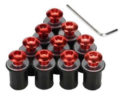 3 Tornillo Del Parabrisas Rojo