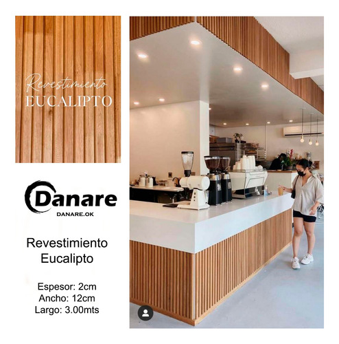 Revestimiento Pared Wall Panel Madera Eucalipto