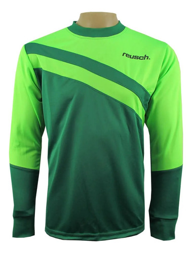 Camisa Goleiro Infantil Reusch Razor Verde (seu Nome Grátis)