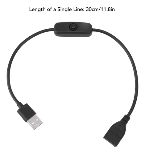 Interruptor De Encendido Y Apagado Macho A Hembra, Cable Usb