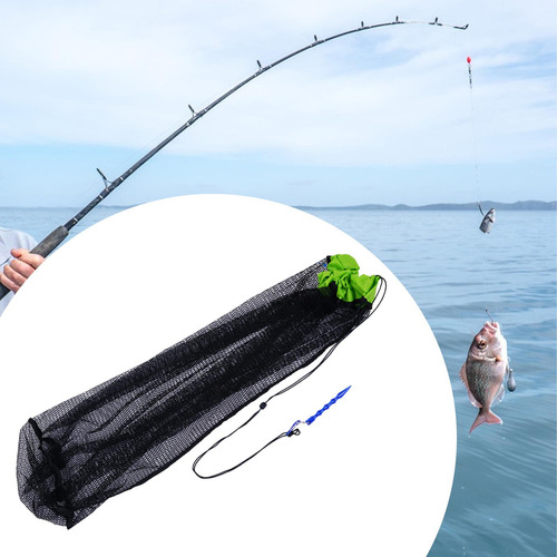 2 Bolsa De Red De Pesca, Bolsa De Malla Para 40x80cm