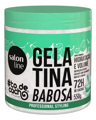 Gelatina Babosa #todecacho Volume e Hidratação Salon Line 550g