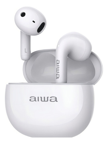 Audífonos Aiwa Tws Twsd8 In-ear Bluetooth 5.3 Blancos Blanco
