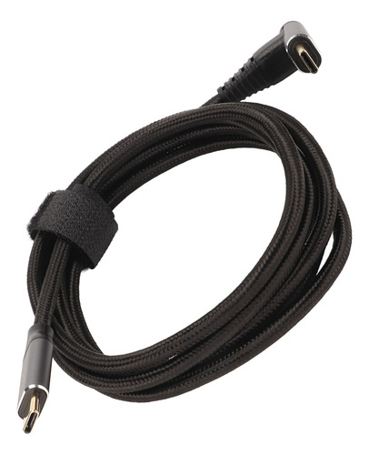 Cabo Usb C De 90 Graus 4k 60hz Suporta Pd100w Tipo 3.1 Gen2