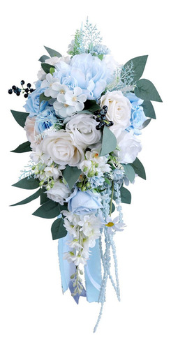 Para Ramo De Boda, Flores Artificiales Rosas, Decoración,