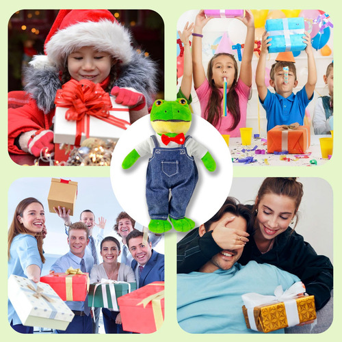 Peluche Rana Rhenne Rene Juguete,compañero De Juego De Niños Suave,muñecas De Peluche Con Materiales De Alta Calidad,muñeca De Rana Kawaii 30cm,los Mejores Regalos De Navidad Para Niños Y Niñas.