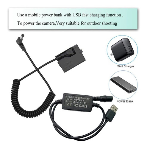 Dummy Battery Dr-e10usb Canon Lpe10 Alimenta Continua Gonine
