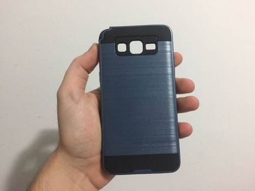 Capa Armadura Anti Impacto Samsung G530 Gran Prime - Azul