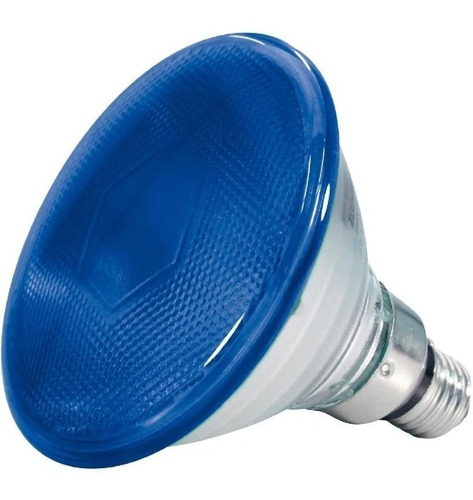 Lâmpada Halógena Par 38 80w 110v Azul - Ourolux