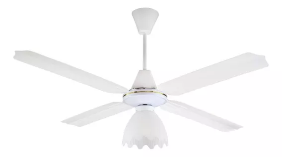 Ventilador de techo Axel AX-VT4PL blanco con 4 palas de metal, 1.2 m de diámetro 220 V