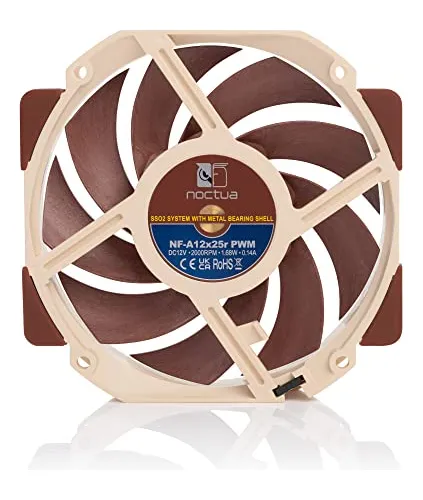 Cooler Noctua Nf-a12x25r Pwm 120mm 4 Pin Brown