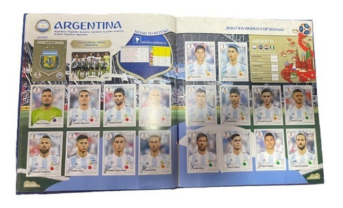 Album Panini Pasta Dura Lleno Completo  Rusia 2018 