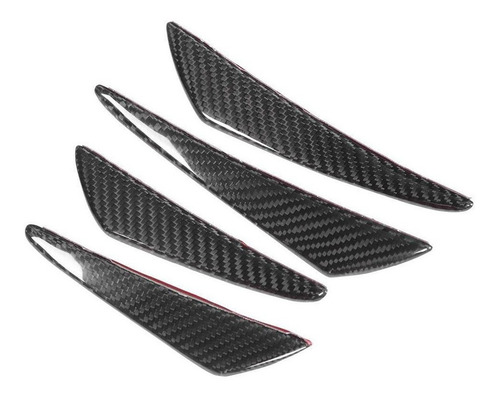 4pcs/set Universal De Fibra De Carbono Parachoques Canards L