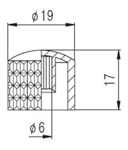 Perilla Sambong Kn008c Plastica Cromada