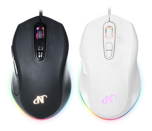 Mouse Programable Usb 6d+scroll Gaming Rgb 6400dpi Nisuta