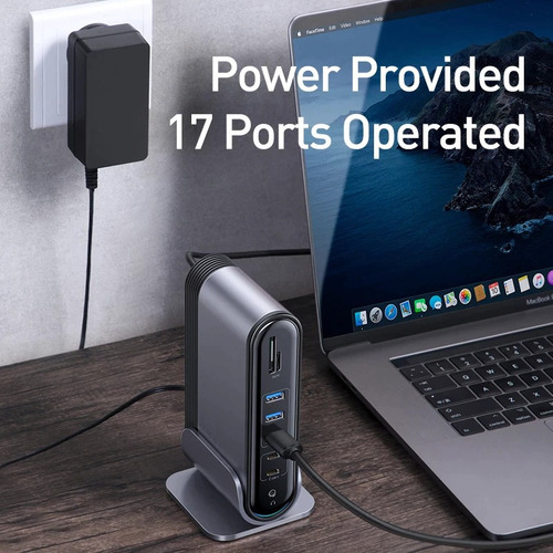 Imagem 5 de 5 de Hub Usb-c 17em1 Multi Portas Macbook Pro Hdmi Rj45 Baseus