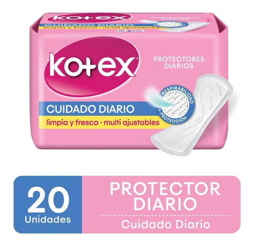 Kotex Multiforma Protectores Diarios Sin Perfume 20 Unidades