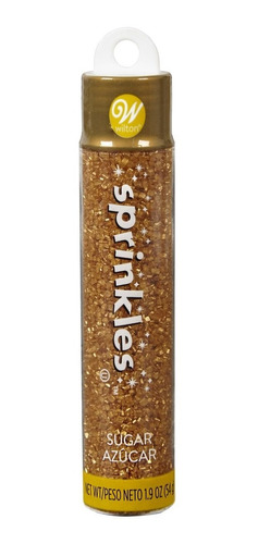Imagen 1 de 6 de Sprinkles Azúcar Perlada Dorada 54gr Wilton Repostería 