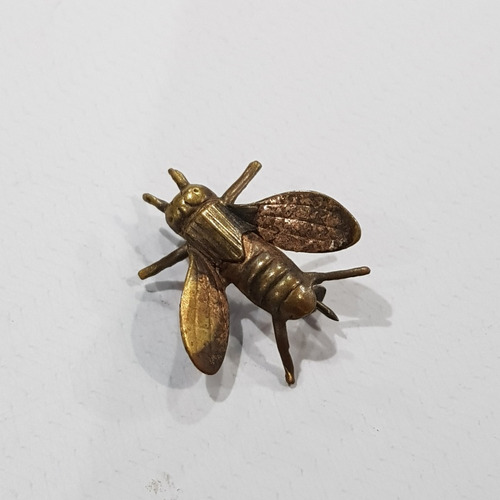 Imagen 4 de 5 de Antiguo Pin Abeja Broche Bronce 1920 Mag 59846