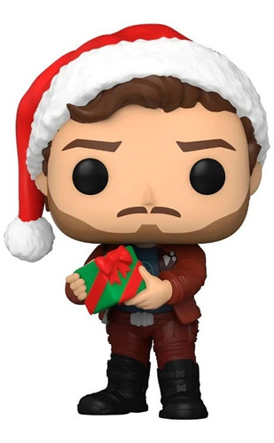 Funko Pop Gotg Holiday Special Star-lord With Present