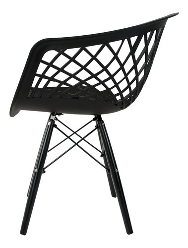 Imagem 4 de 6 de 6 Cadeiras Web Cloe Dsw Pp Preto - Artilumiancao