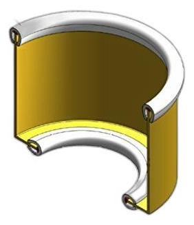 Protector De Borde De Trimlok Egb100 De Pvc Hasta 18 Pulgada