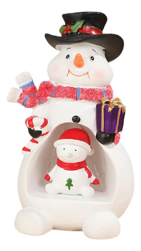 Adorno Navideño, Figura Decorativa Con Muñeco De Nieve