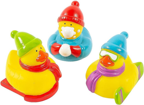 Patitos De Goma Para Deportes De Invierno  Juguetes  12...