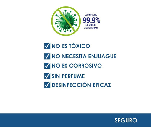 Imagen 2 de 5 de Amonio Cuaternario Desinfectante Máxima Concentración