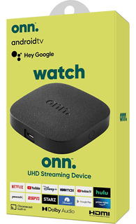 Onn Tv Box 4k Streaming Convertidor Smart Tv Comando De Voz