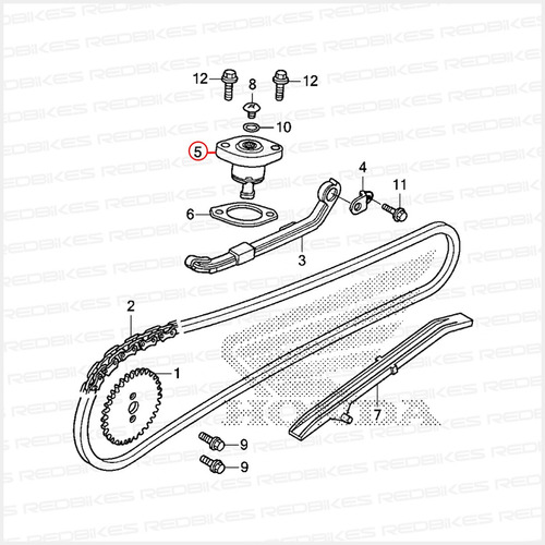 Tensor Distribucion Honda Biz 125 Original Honda Brasil Dt