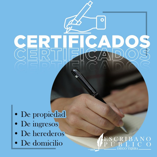 Imagen 4 de 6 de Escribano Público. Automotores. Inmuebles. Certificados