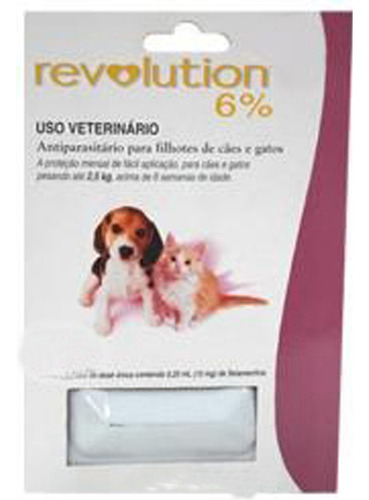 Pipeta Para Perros Y Gatos Hasta 2.5 Kg Revolution