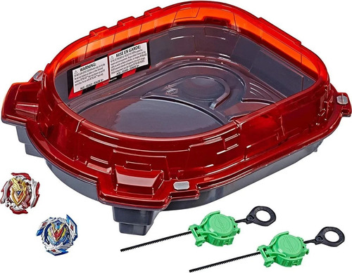 Estadio Beyblade Burst Turbo Slingshock Lanzadores Hasbro Color Rojo