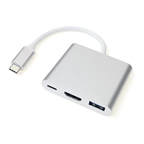 Adaptador Multiport Usb C Hdmi, Concentrador 3 1 Thunde...