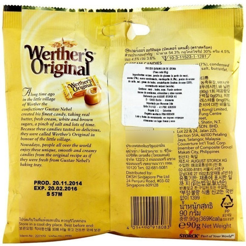 Imagen 2 de 5 de Oferta Del Dia Caramelos Storck Werthers 90gr Technologiestr