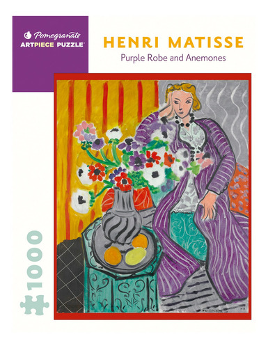 Rompecabeza Heri Matisse  Purple Robe & Anemones 1000 Piezas