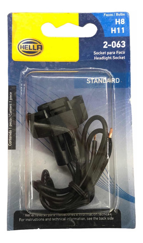 Socket Conector Hella Original Remplazo Foco H11 H8 Agencia