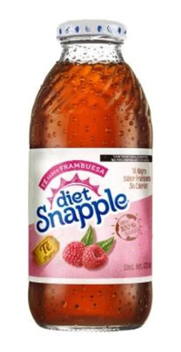 Té Negro Helado Snapple Sabor Frambuesa 473 Ml (6 Pzs)