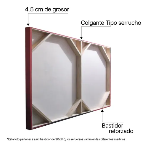 Giallobus - Cuadro - 47 - Tigre Blanco Y Negro - Lienzo Con Marco Estándar - 70x100 - Listo Para Colgar - Cuadros Modernos Para El Hogar