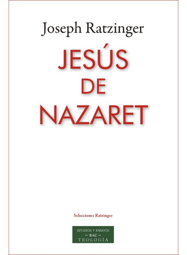 Libro Jesús De Nazaret Tapa Rustica Edición Completa