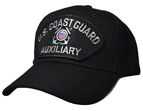 Gorra Negra Del Auxiliar De La Guardia Costera De Ee. Uu.