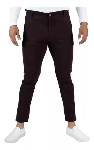 Jeans Para Hombre De Gabardina Pantalones De Mezclilla Bobois Slim