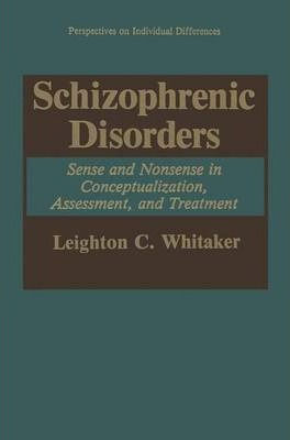 Libro Schizophrenic Disorders: : Sense And Nonsense In Co...