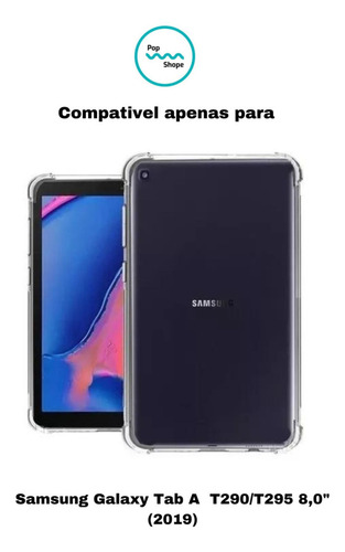 Capa Tablet Transparente P/ Samsung Tab A 8,0 Pol T295