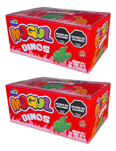 Gomitas Marca Arcor Mogul Dinos Forma Dinosaurios Combo 2 Cajas 12 Unidades 30g Regalos Fiestas Infantiles Niños Golosinas Bolsita Cumpleaños Temáticas Divertidas Deliciosas Sabores Frutales