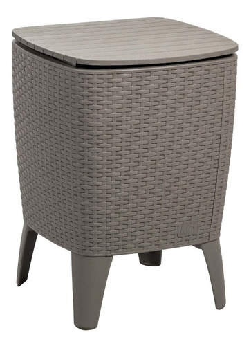 Mesa Hielera Cooler Table Tipo Rattan Jardin Y Exterior Mq