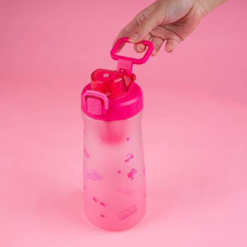 Miniso Cilindro Barbie Plástico Rosa 1000 Ml