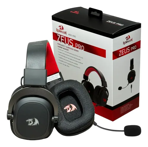 Fone Headset Redragon Gamer H510-pro Zeus Rgb Wireless 7.1 | Frete