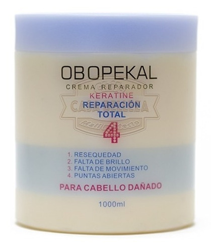 Crema Capilar De Keratina Reparacion Total 4 